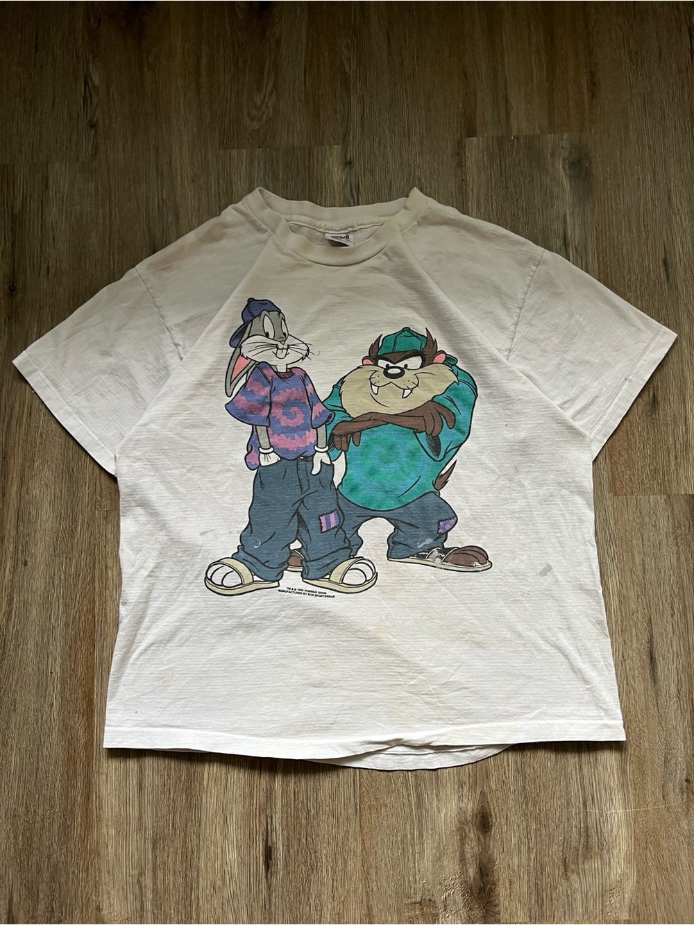 vintage 1993 Warner Bros. Looney Tunes "Hip Hop" graphic t-shirt